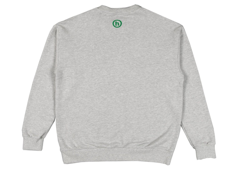 Hidden NY Anime Crewneck Heather Grey/Green