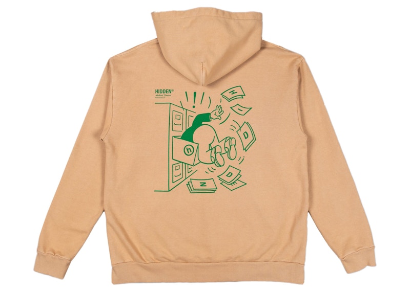 Hidden NY Archival Services Hoodie Tan