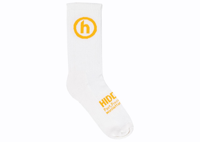 Hidden NY Crew Socks White/Yellow