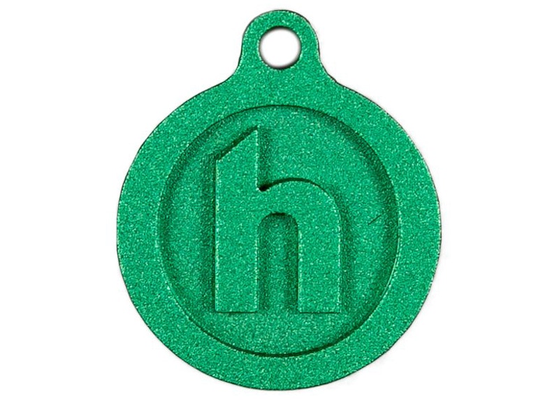 Hidden NY Logo Keychain Green