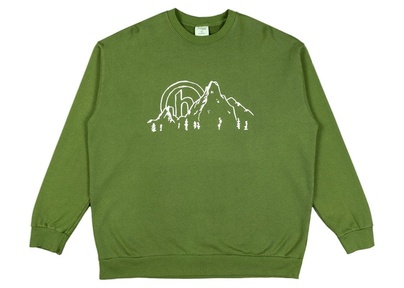 Hidden NY Mountain Crewneck Lime