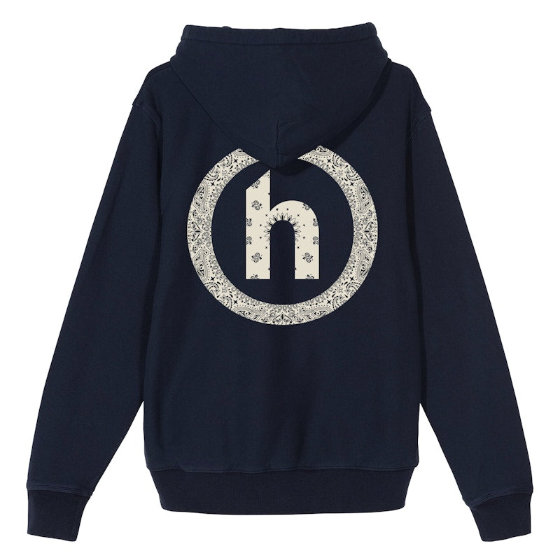 Hidden NY Paisley Hoodie Indigo
