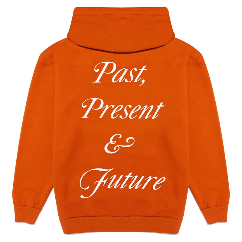Hidden NY Script Hoodie Orange