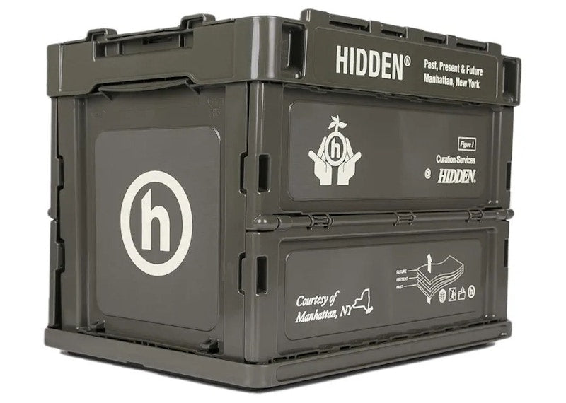 Hidden NY Stackable Mini Crate Olive