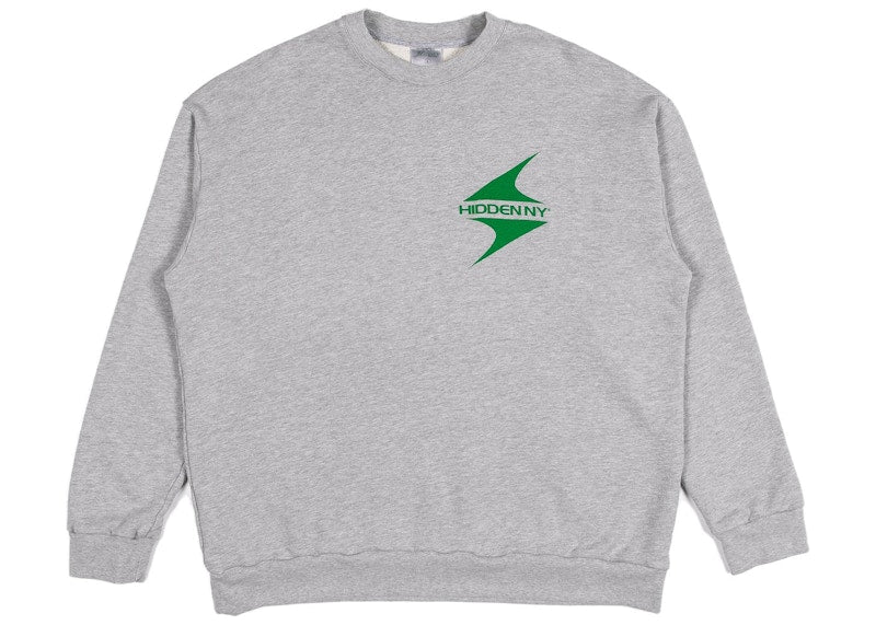 Hidden NY x Star Trak Logo Crewneck Heather Grey