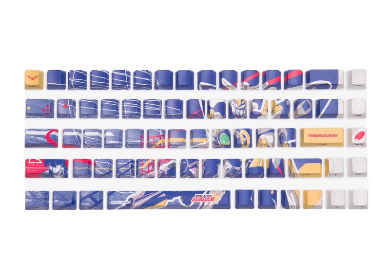 Higround x Gundam Wing 01W Keycap Set Red/White/Blue