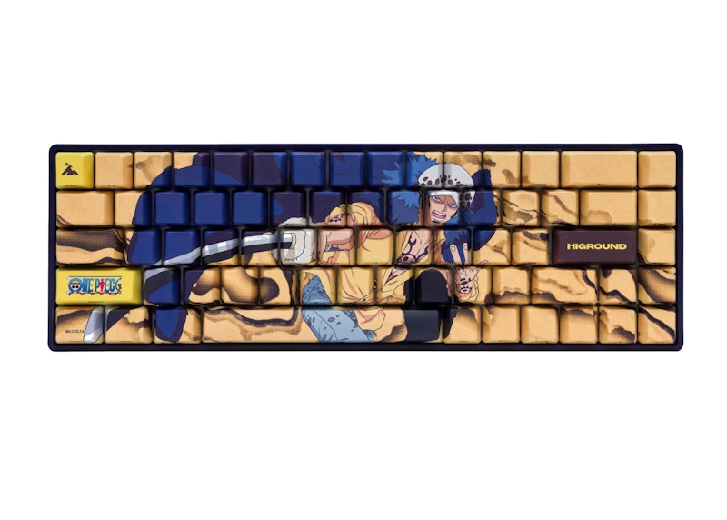 Higround x One Piece Law Basecamp 65 Keyboard Blue/Yellow