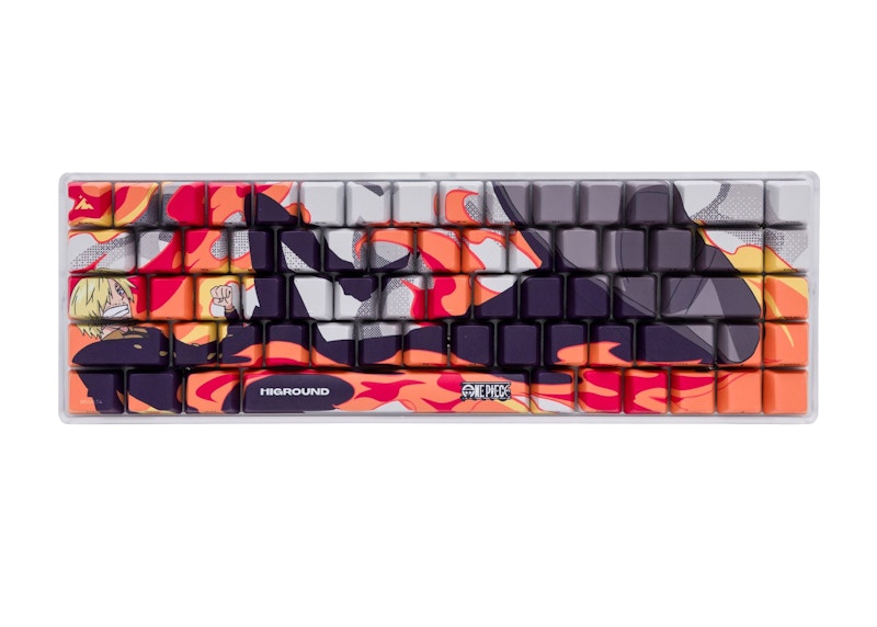 Higround x One Piece Sanji Performance Base65 Keyboard Grey/Orange