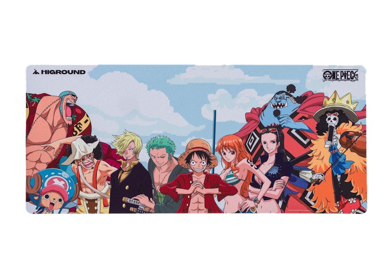 Higround x One Piece Straw Hat Crew Mousepad Mousepad White/Black