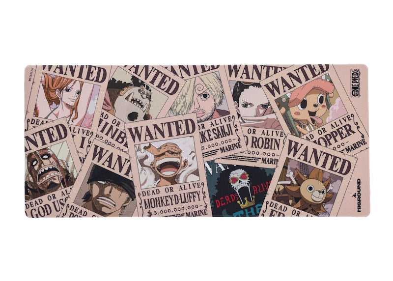 Higround x One Piece Wanted Mousepad Mousepad Tan/Black