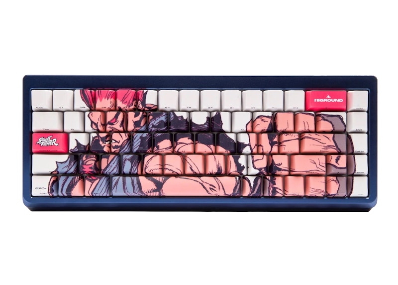 Higround x Street Fighter Akuma (Blue Gi) Summit 65 Keyboard Blue/Gold