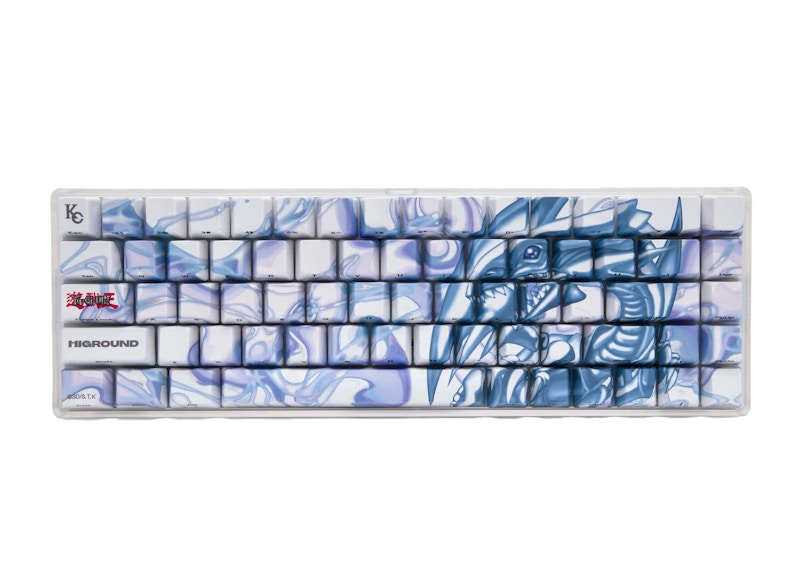 Higround x YuGiOh Blue Eyes White Dragon Performance Base65 Keyboard Blue/White