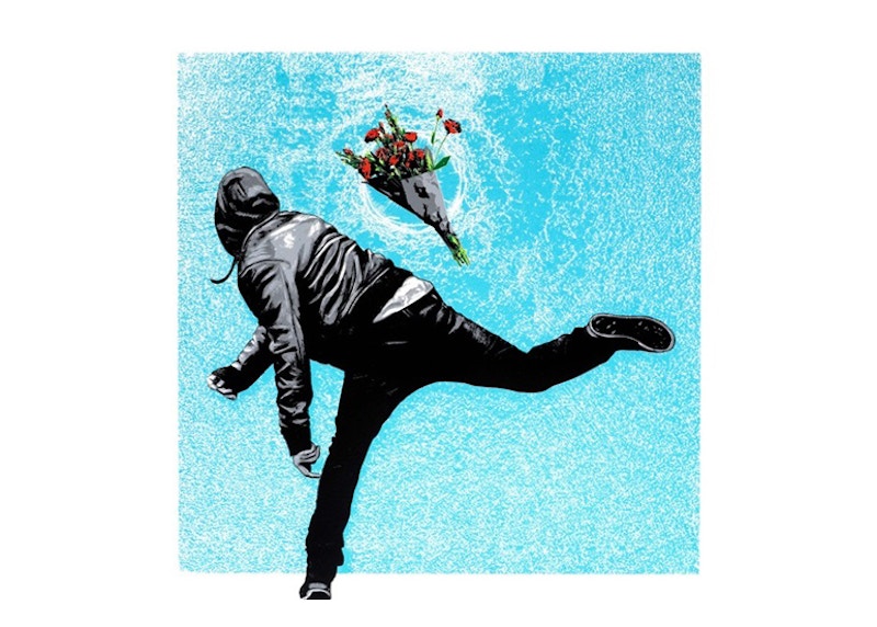 Hijack Love Riot Print (Signed, Edition of 50) Blue
