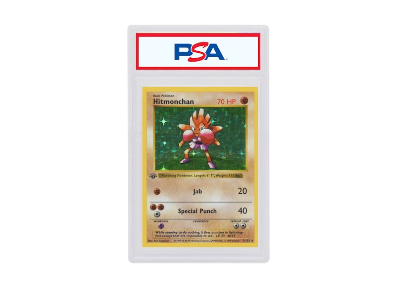 Hitmonchan-Holo 1999 Pokemon TCG Base Set 1st Edition #7/102 (PSA or BGS Graded)