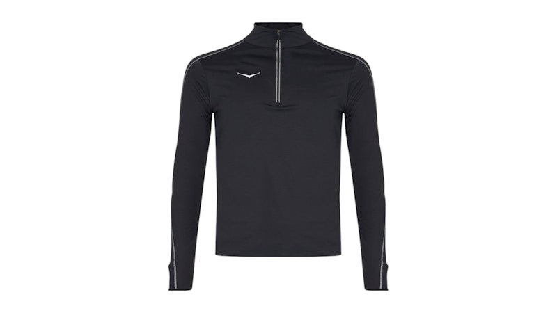 Hoka GlideTech Quarter Zip Sweatshirt Black