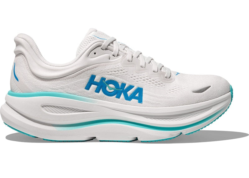 Hoka One One Bondi 9 White Hoka Blue