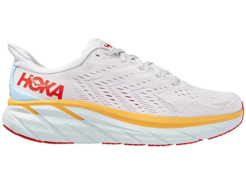 Hoka One One Clifton 8 Nimbus Cloud Yellow Red