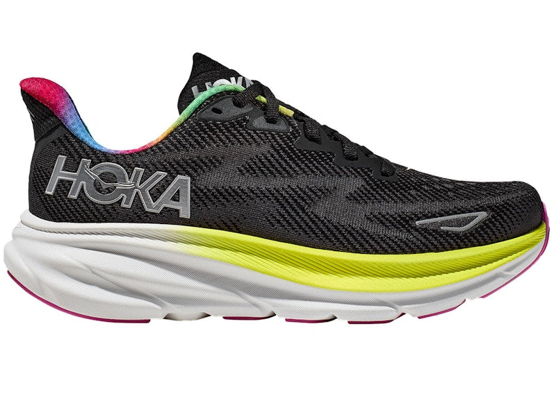 Hoka One One Clifton 9 Black All Aboard Multi-Color