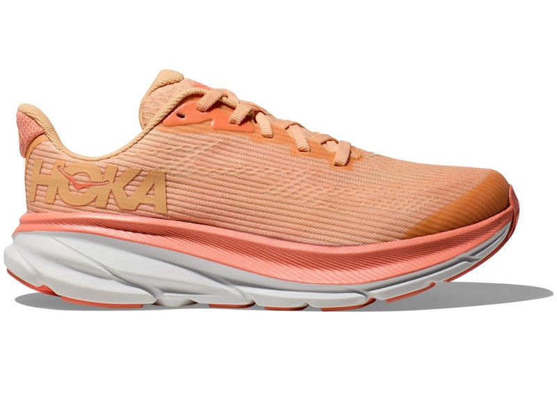 Hoka One One Clifton 9 Cantaloupe White (GS)