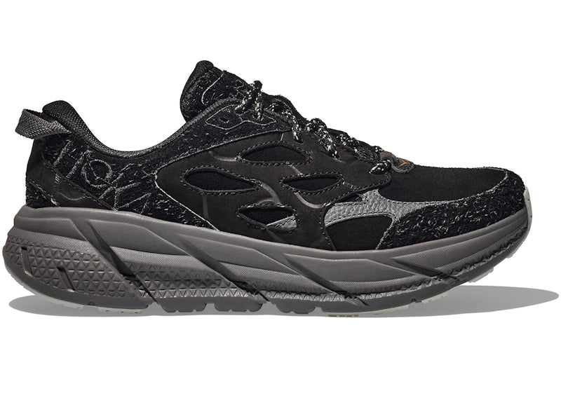 Hoka One One Clifton L Elite Terrain System Black Satellite Grey