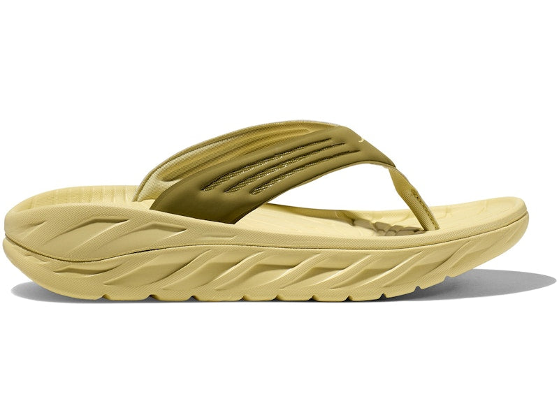 Hoka One One Ora Recovery Flip Green Moss Celery Root
