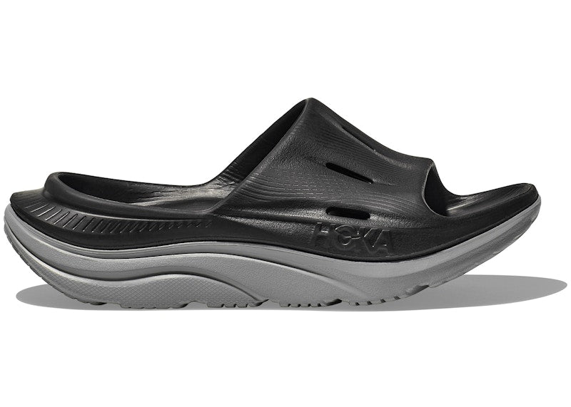 Hoka One One Ora Recovery Slide 3 Black Stellar Grey