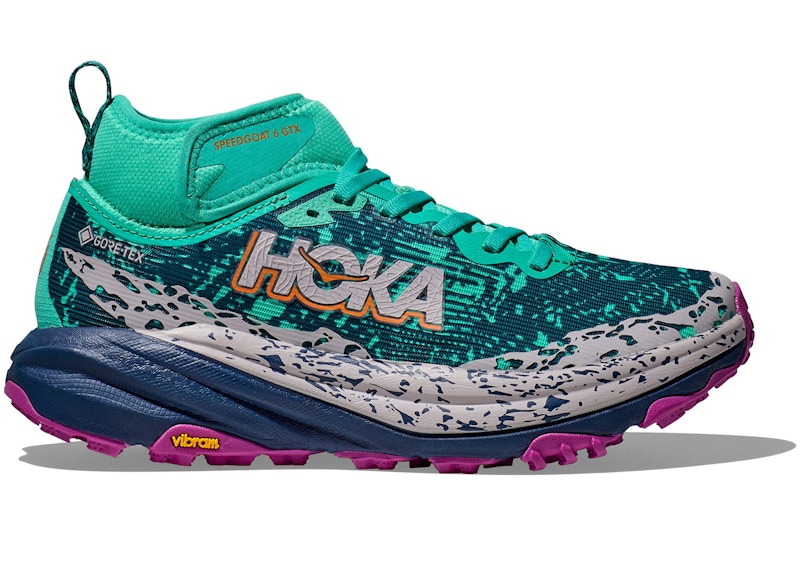 Hoka One One Speedgoat 6 Mid Gore-Tex Electric Aqua Midnight (Women's)
