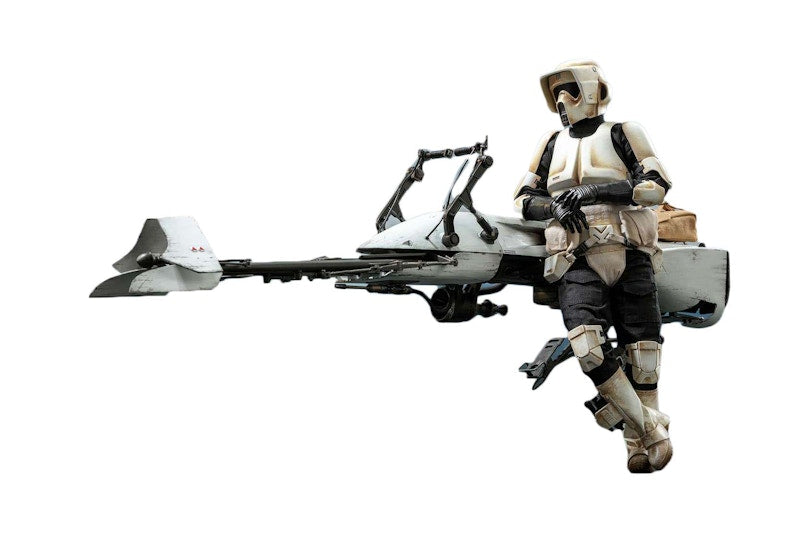 Hot Toys Star Wars The Mandalorian Scout Trooper & Speeder Bike Collectible Figure