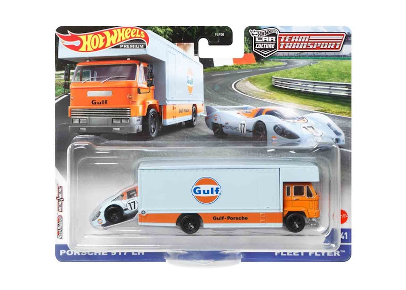 Hot Wheels Car Culture Team Transport Porsche Set
