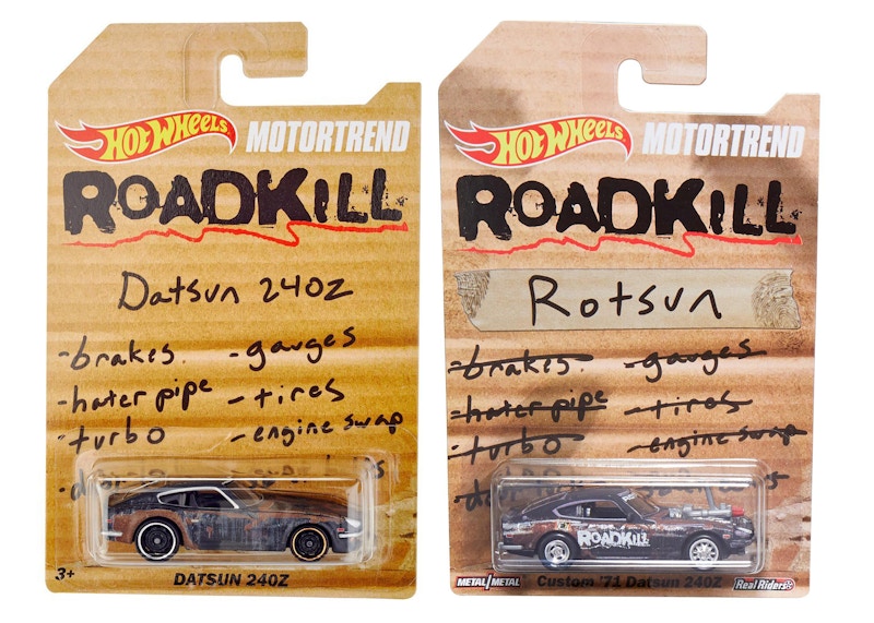 Hot Wheels MOTORTREND ROADKILL Rotsun Custom '71 & Datsun 240Z Set