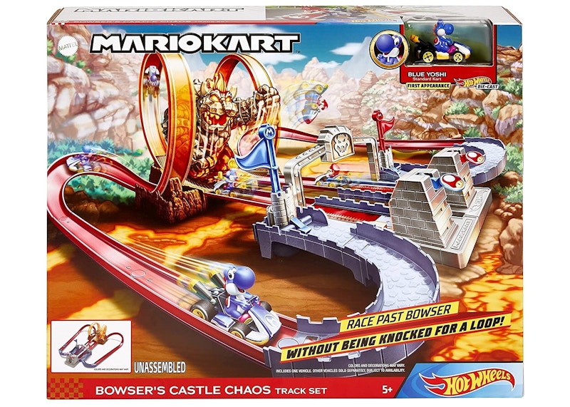 Hot Wheels Mario Kart Browser's Castle Chaos Track Set