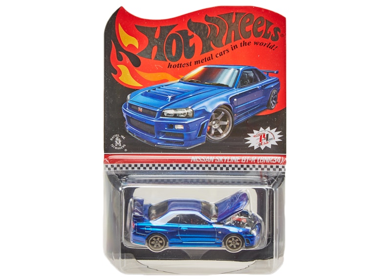 Hot Wheels RLC Nissan Skyline GT-R (BNR34) Spectraflame Race Team Blue