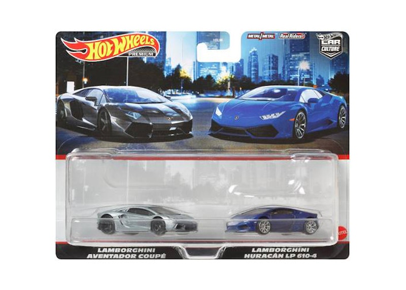 Hot Wheels Premium Car Culture Lamborghini Aventador Coupe / Huracan LP610-4 2 Pack