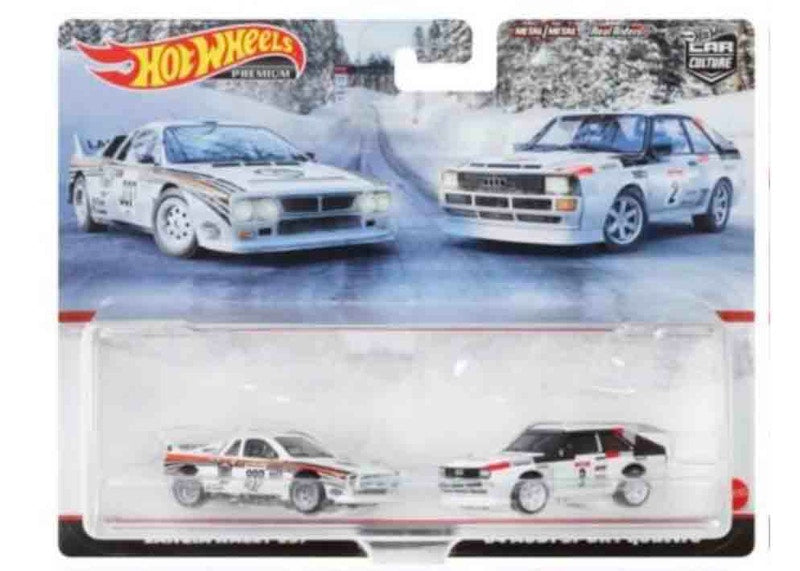 Hot Wheels Premium Car Culture Lancia Rally 037 & 84' Audi Sport Quattro 2-Pack Set