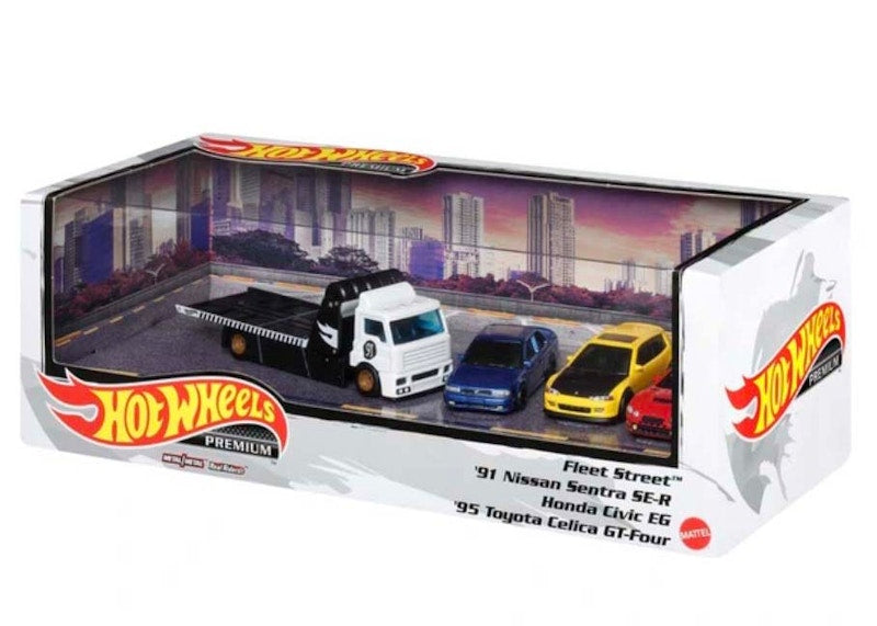 Hot Wheels Premium Display Diecast Collection 4-Pack 1:64