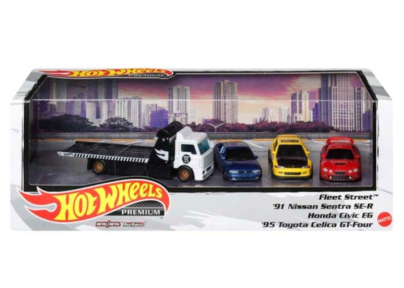 Hot Wheels Premium Display Diecast Collection 4-Pack 1:64