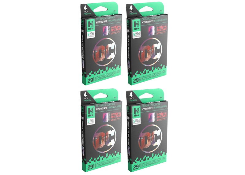 Hro Hybrid Trading Cards DC Unlock The Multiverse Chapter 1: The Batman 4-Pack Premium Booster Box 4x Lot
