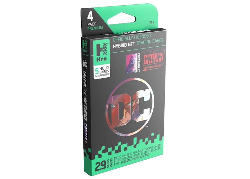 Hro Hybrid Trading Cards DC Unlock The Multiverse Chapter 1: The Batman 4-Pack Premium Booster Box