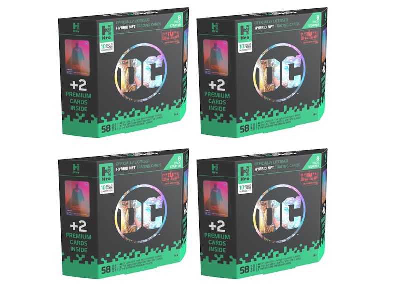 Hro Hybrid Trading Cards DC Unlock The Multiverse Chapter 1: The Batman Premium Starter Pack 4x Lot