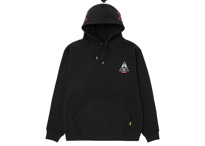 HUF x FR2 Hoodie Black