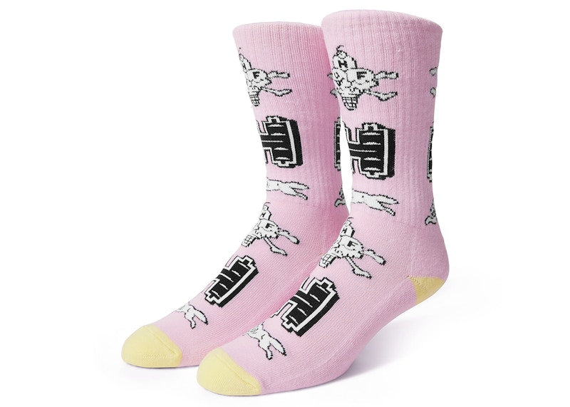 HUF x Ice Cream Neopolitan Crew Socks Strawberry