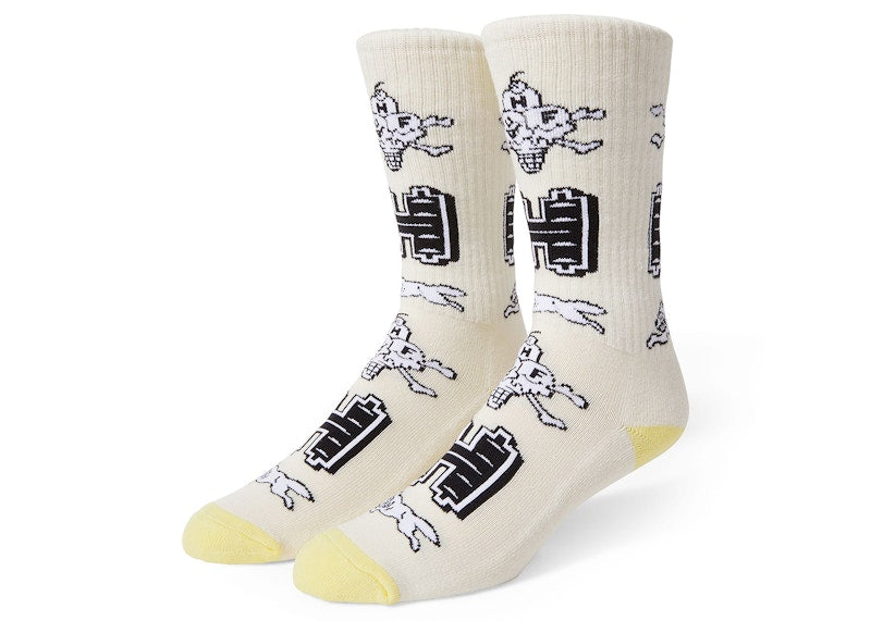 HUF x Ice Cream Neopolitan Crew Socks Vanilla