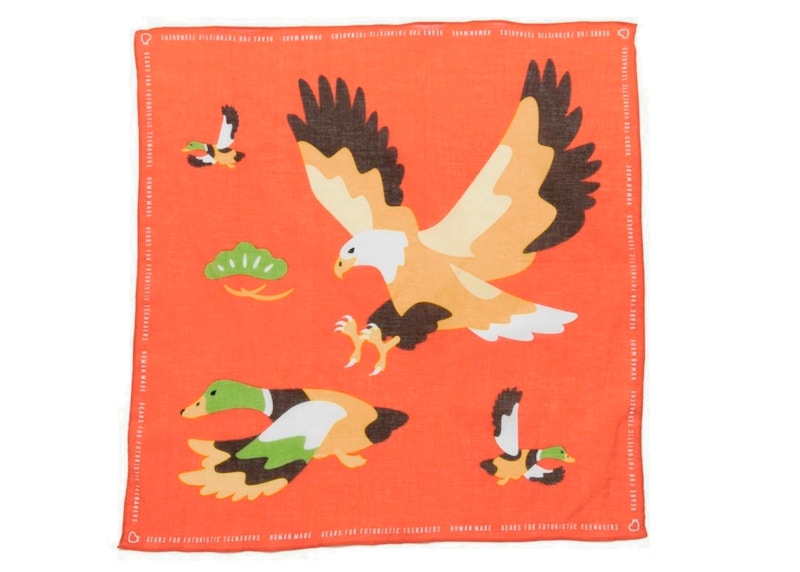 Human Made #2 Duck and Eagle Bandana Red