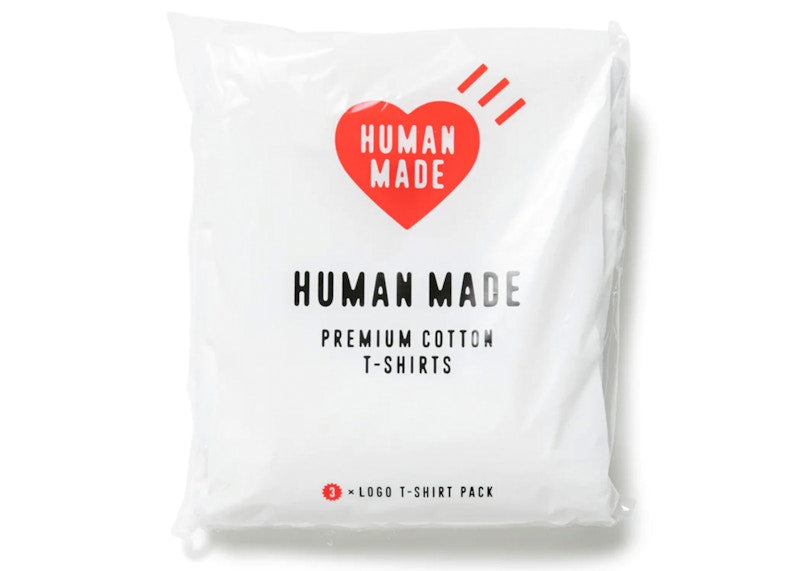 Human Made 3 Pack Premium Cotton T-Shirt White
