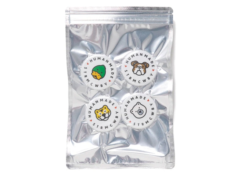 Human Made Animal Large Badge (Set of 4) Multi