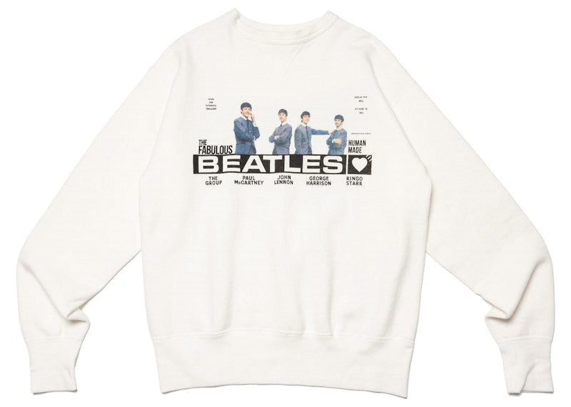 Human Made Beatles Tsuuriami Sweatshirt White