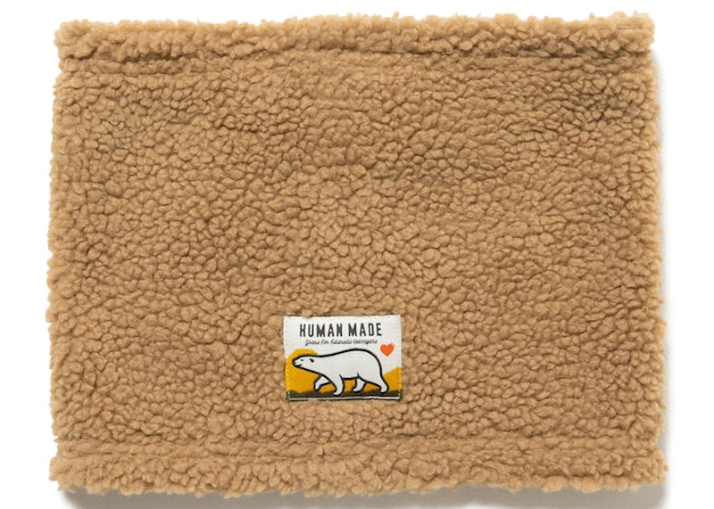 Human Made Boa Fleece Neck Warmer Beige