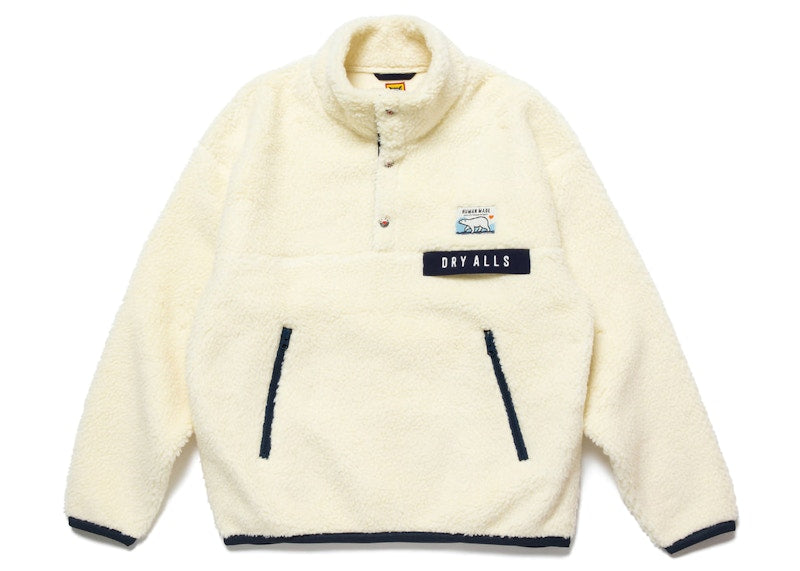 Human Made Boa Fleece Pullover White