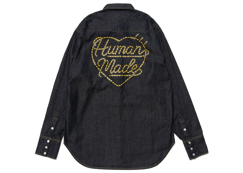 Human Made Denim Western Shirt Black Indigo