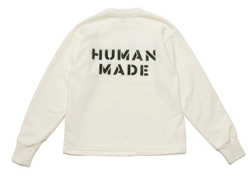Human Made Dry Alls Military Sweatshirt White